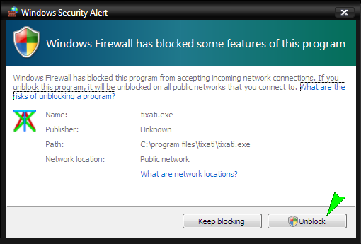 hoe blokkeer je een poort in Windows Vista